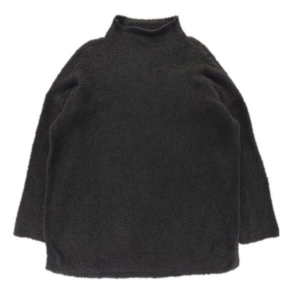 NEW Eileen Fisher Organic Cotton Boucle Mock Neck Sweater Lagenlook Quiet Luxury - Picture 1 of 6